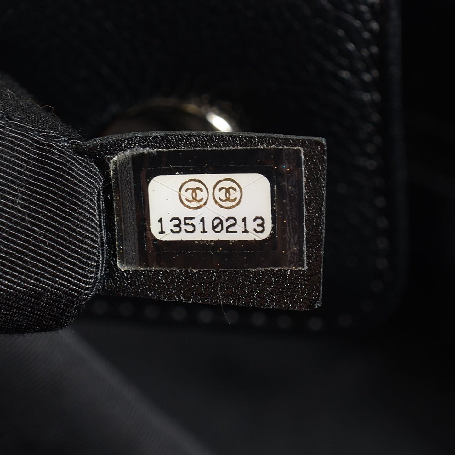 Calfskin Cerf Executive Shopper Tote Black