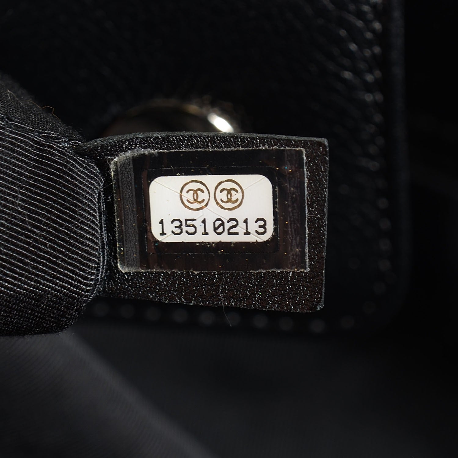 Chanel Calfskin Cerf Executive Shopper Tote Black 7 of 8