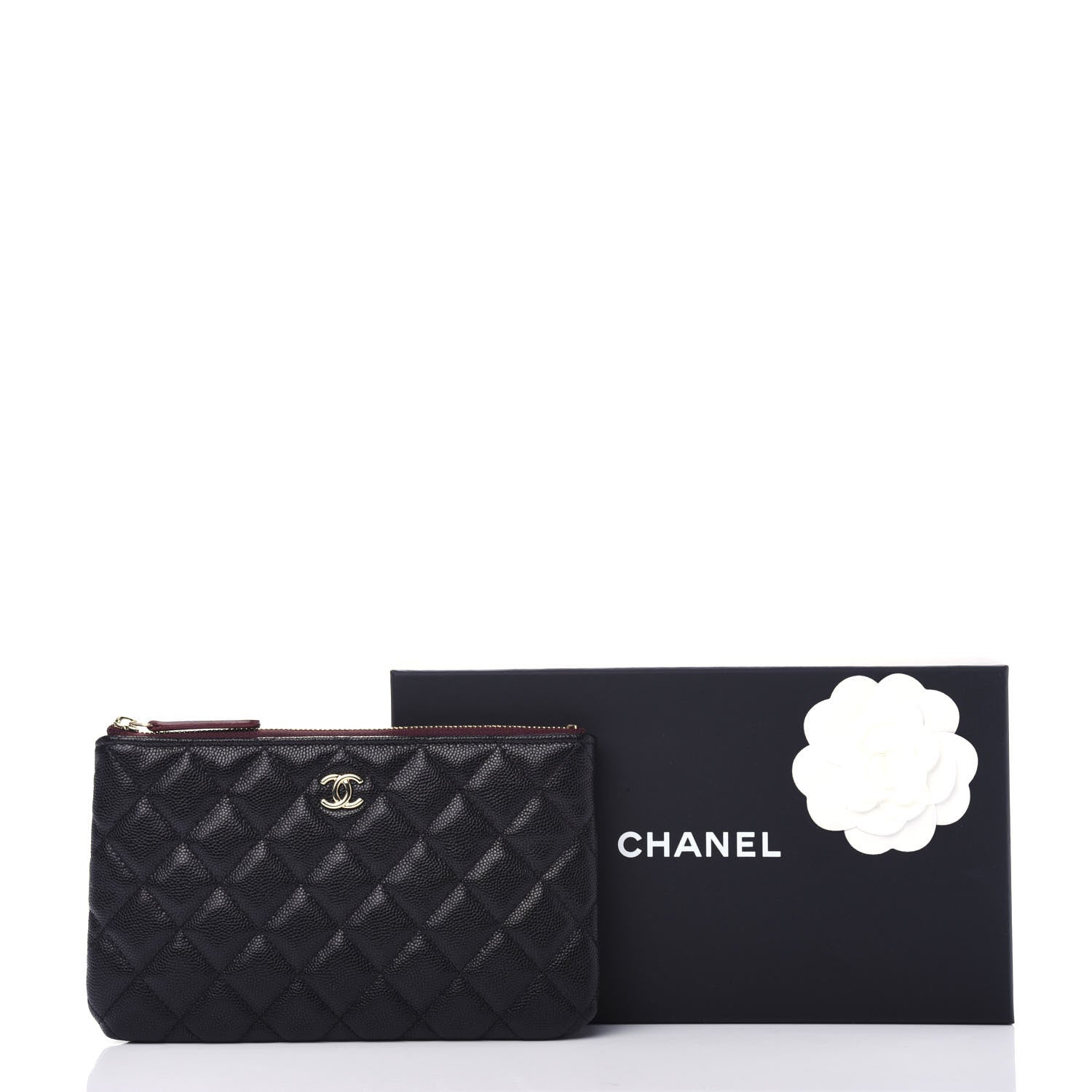Chanel Caviar Quilted Cosmetic Case Black 8 of 8