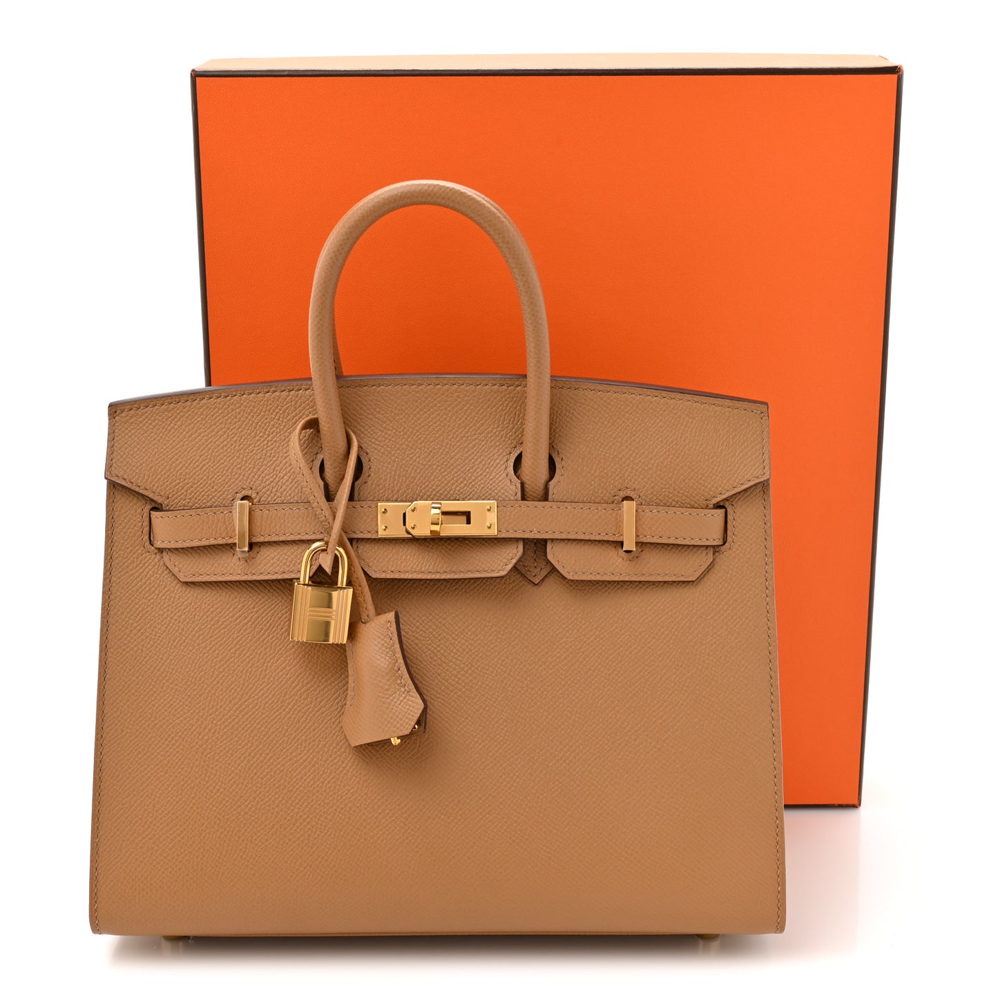 Epsom Birkin Sellier 25 Biscuit
