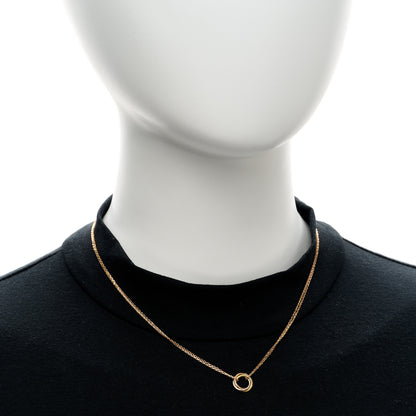 Cartier 18K Pink Yellow White Gold Trinity Double Chain Pendant Necklace 2 of 4
