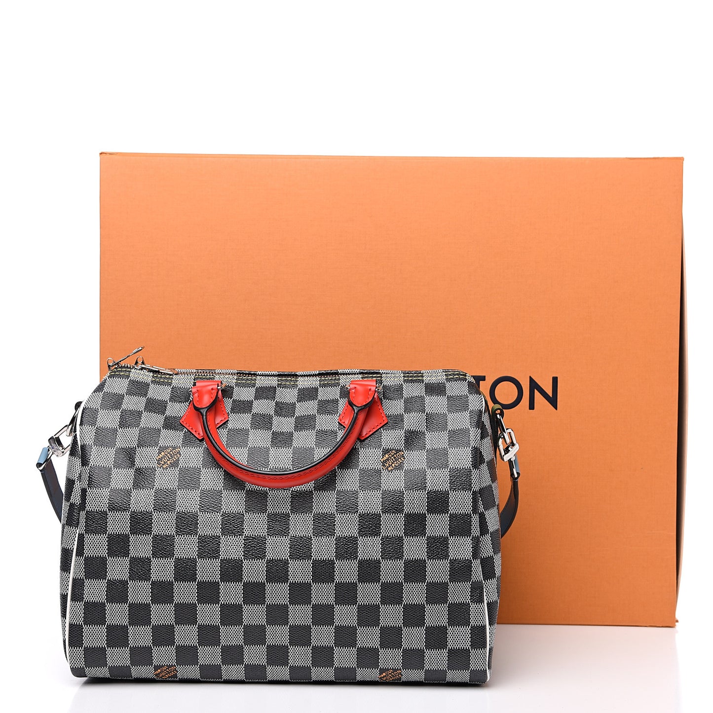 Damier Speedy Bandouliere 30 Black White