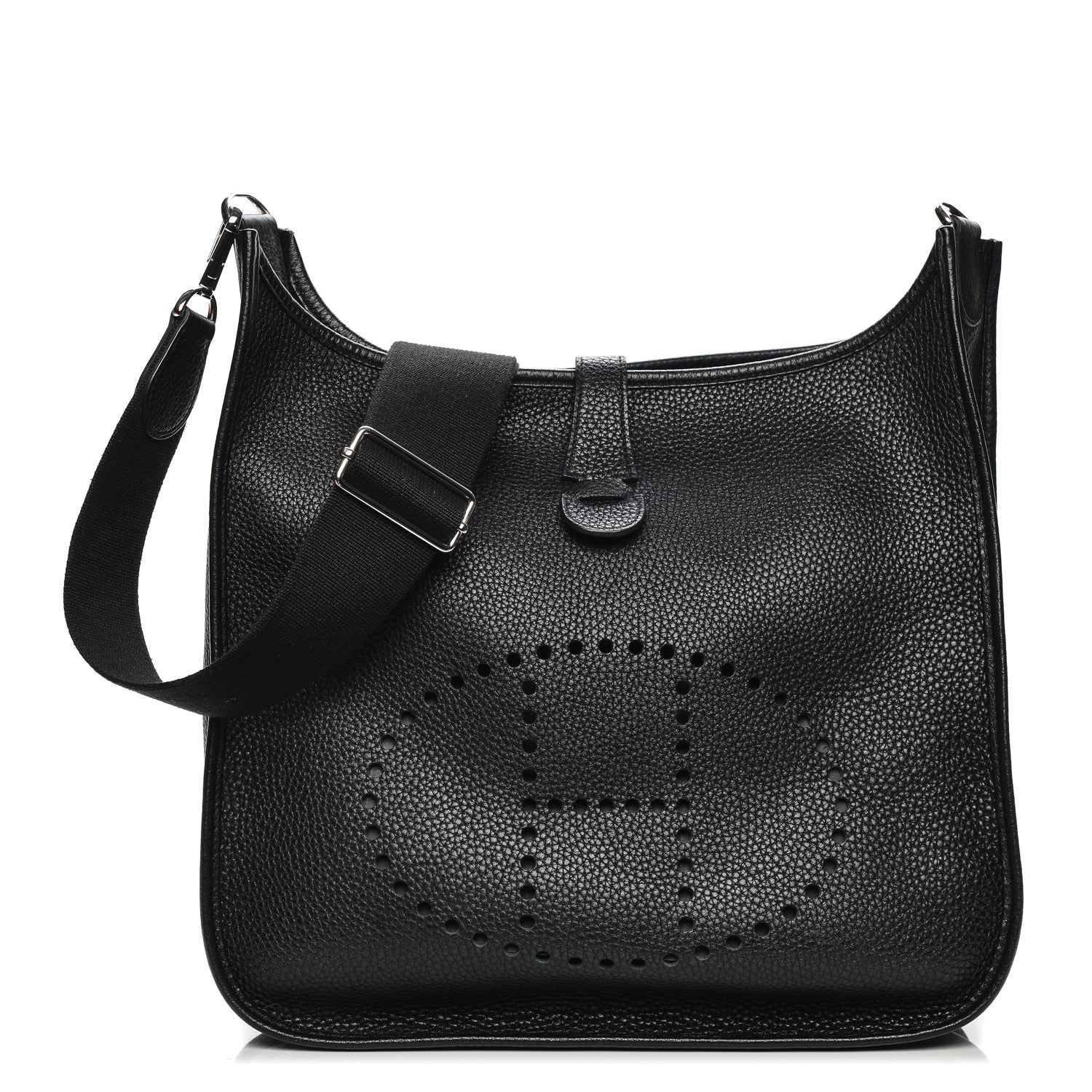 Hermes Taurillon Clemence Evelyne III GM Black 1 of 8