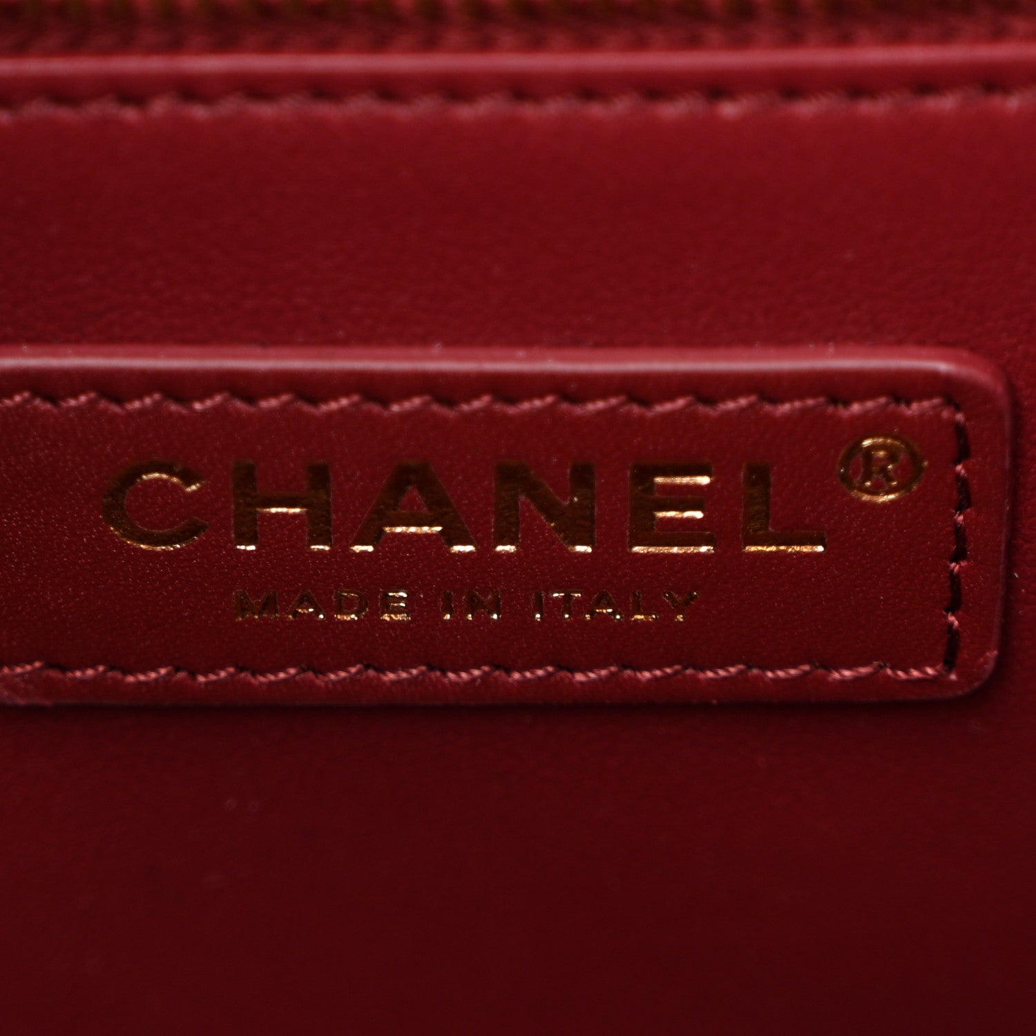 Chanel Calfskin Crocodile Embossed Archetype Small Shopping Tote Burgundy 6 of 11