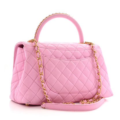 Chanel Caviar Quilted Small Coco Chain Handle Flap Lilac 3 of 16