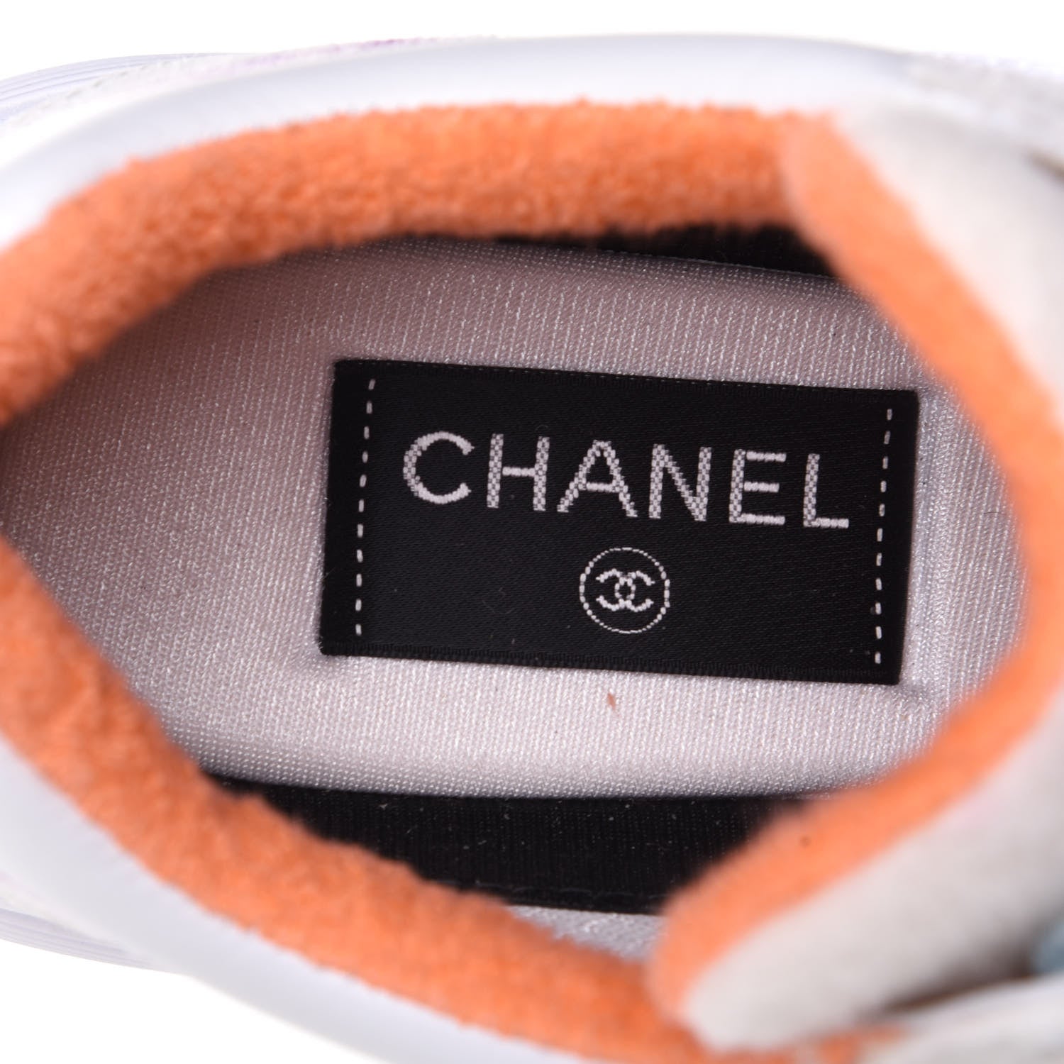 Chanel Wool Suede Calfskin CC Sneakers 39 Multicolor 9 of 11