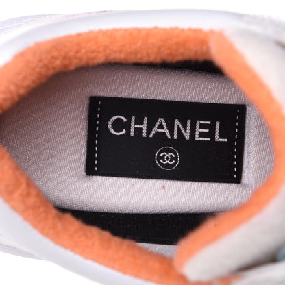 Chanel Wool Suede Calfskin CC Sneakers 39 Multicolor 9 of 11