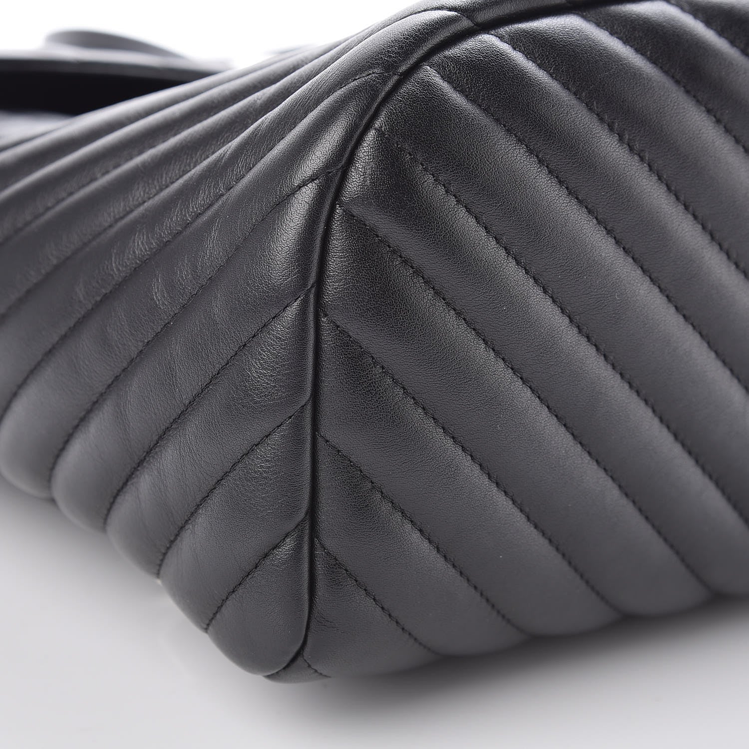 Chanel Calfskin Chevron Quilted Large Urban Spirit Backpack Black 8 of 10