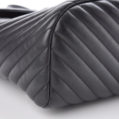 Chanel Calfskin Chevron Quilted Large Urban Spirit Backpack Black 8 of 10