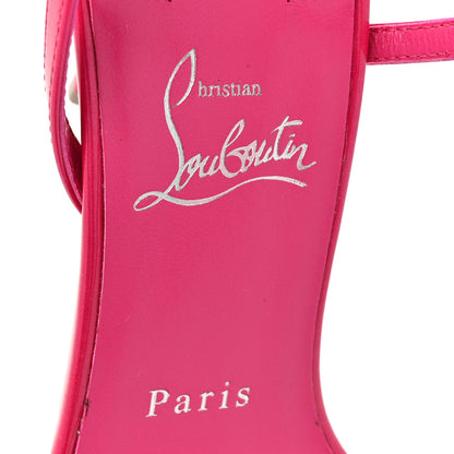 Christian Louboutin Patent Perle Rosa Z 80 Sandals 39 39 Pinup 8 of 11