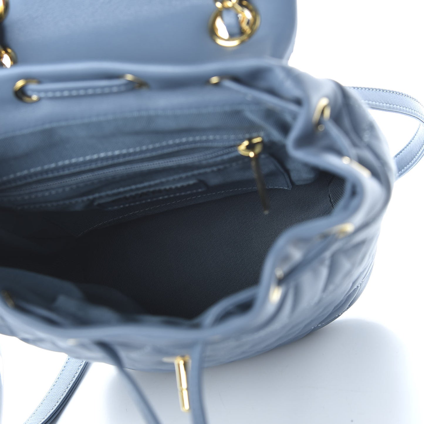 Calfskin Quilted Mini Urban Spirit Backpack Light Blue