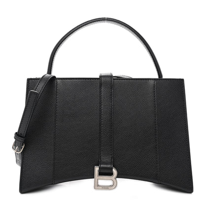 Balenciaga Grained Calfskin XS Hourglass East West Tote Black 1 of 10