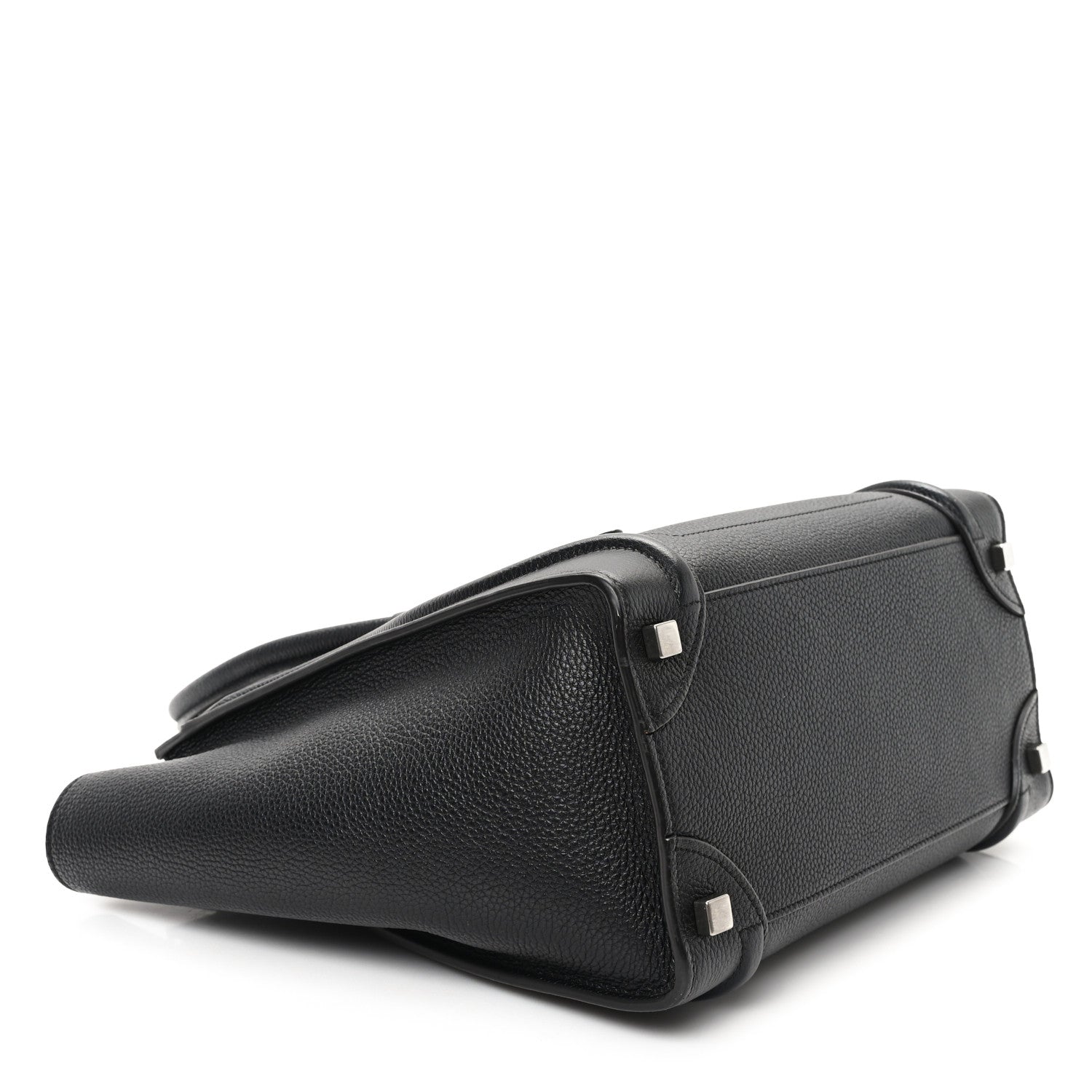 Celine Drummed Calfskin Micro Luggage Black 4 of 11