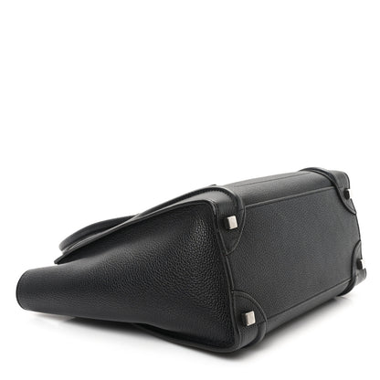 Celine Drummed Calfskin Micro Luggage Black 4 of 11