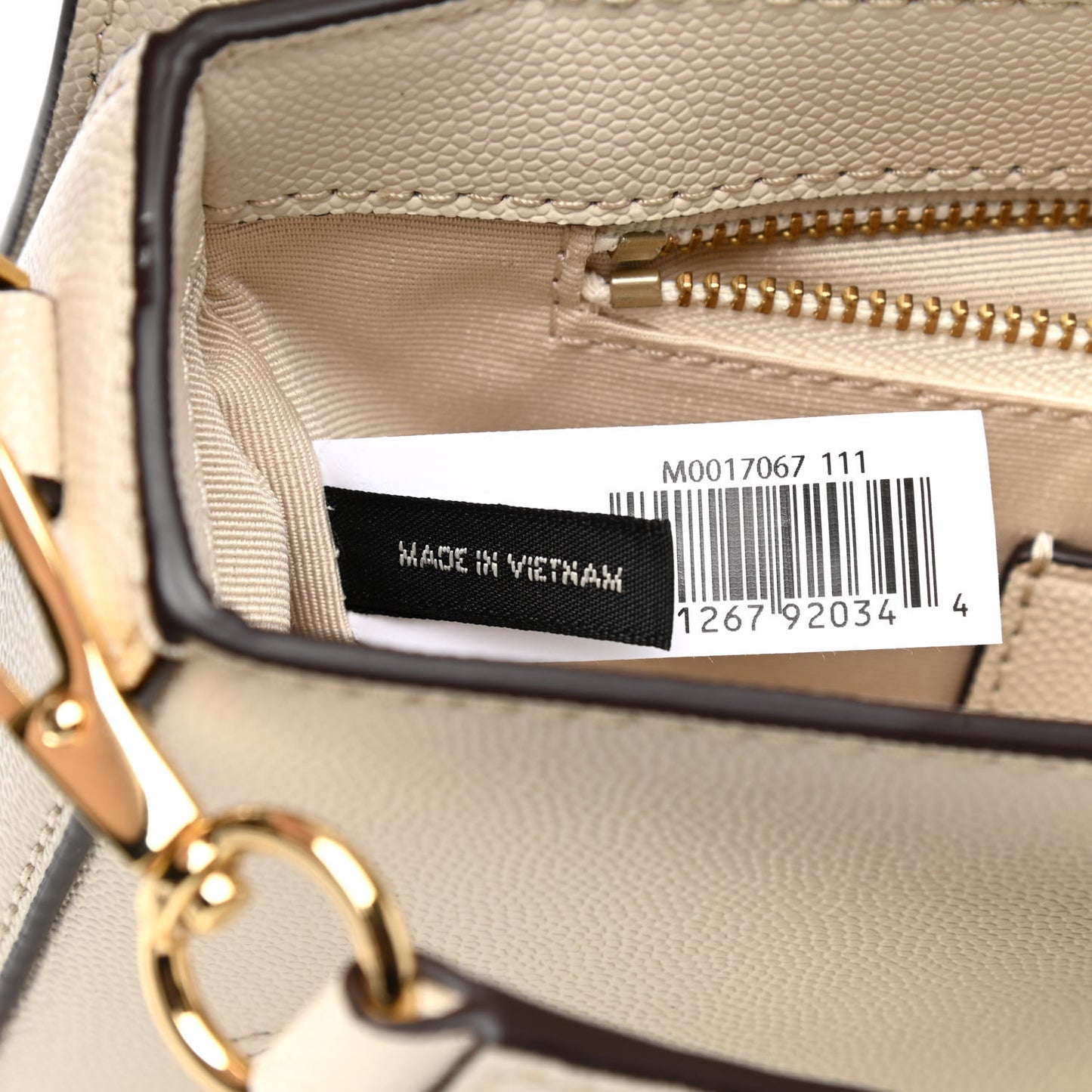 Textured Calfskin The J Link Shoulder Bag Ivory