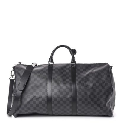 Louis Vuitton Damier Graphite Keepall Bandouliere 55 1 of 12