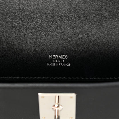Hermes Swift Kelly Cut Clutch Pochette Black 6 of 9