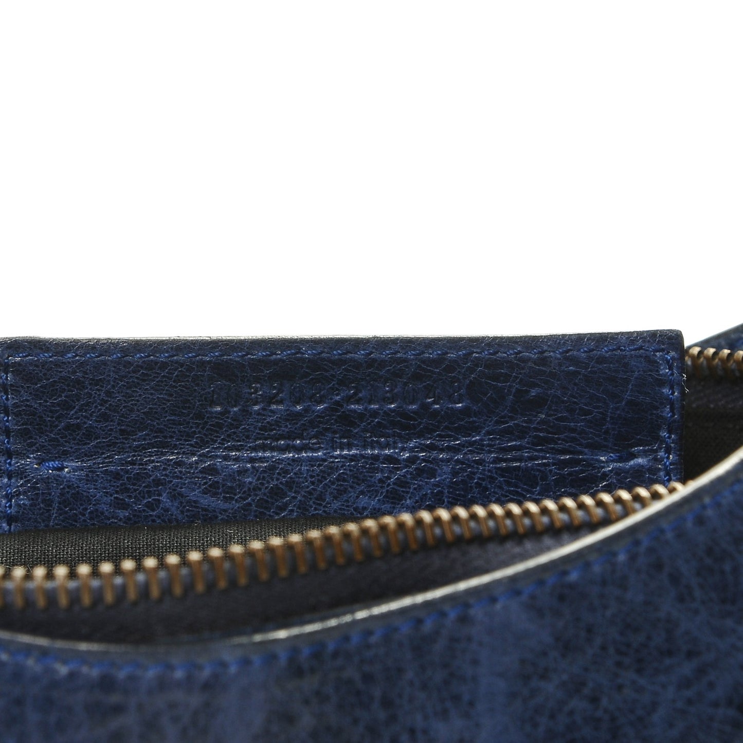 Chevre Classic Hardware First Indigo