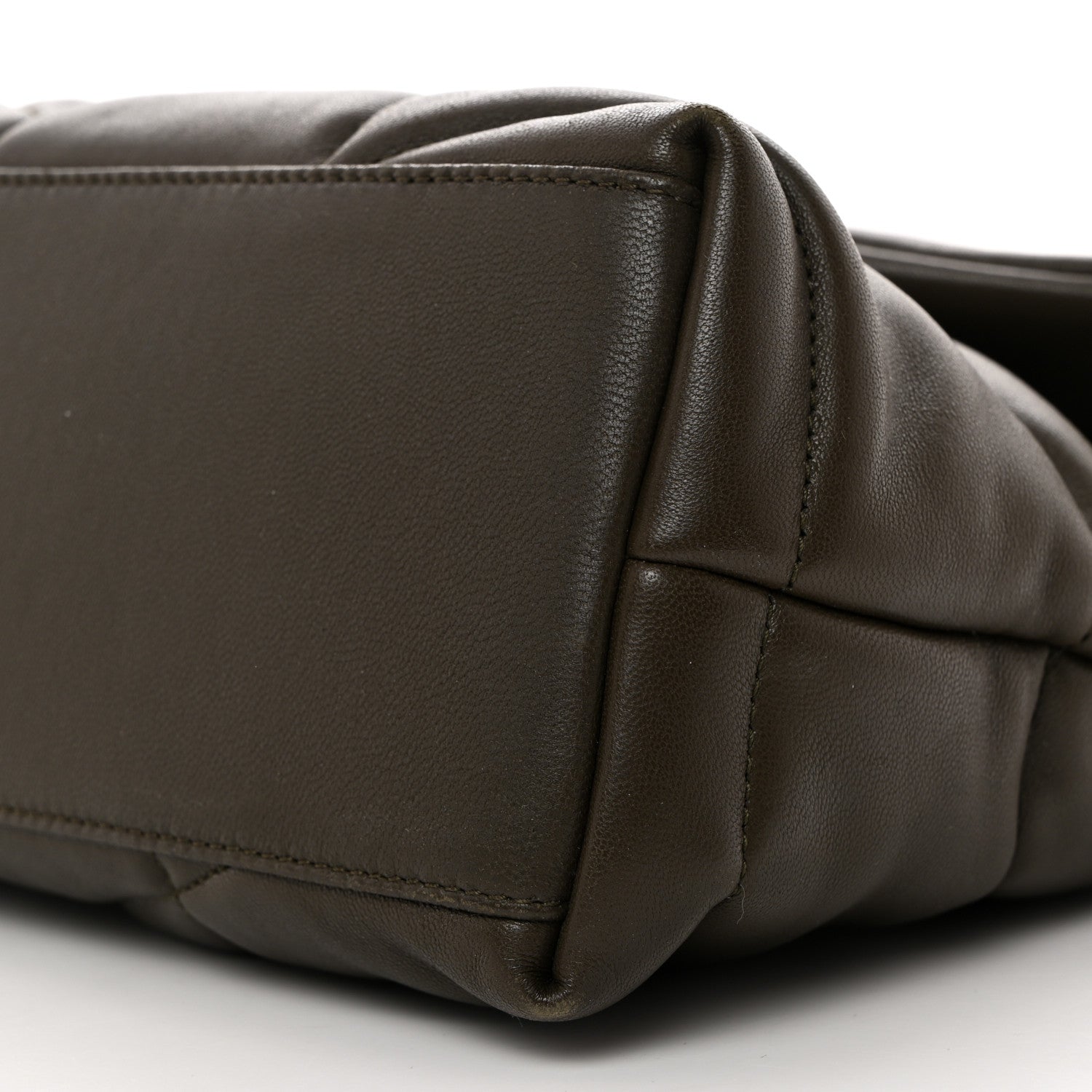 Saint Laurent Lambskin Quilted Small Loulou Puffer Monogram Chain Satchel Dark Ganache 10 of 10