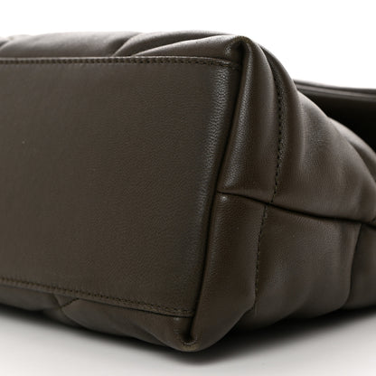 Saint Laurent Lambskin Quilted Small Loulou Puffer Monogram Chain Satchel Dark Ganache 10 of 10