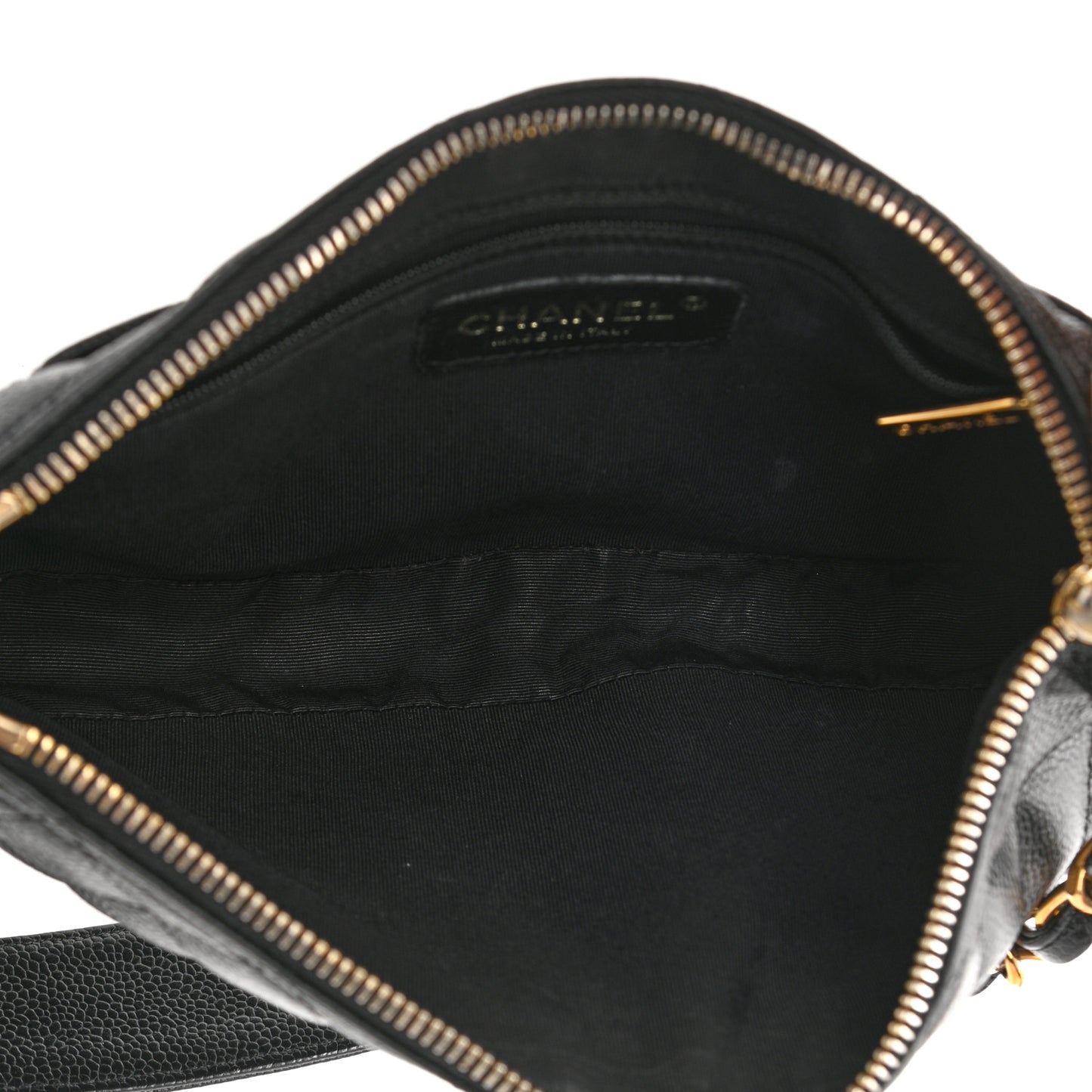 Caviar Quilted Timeless CC Shoulder Bag Black