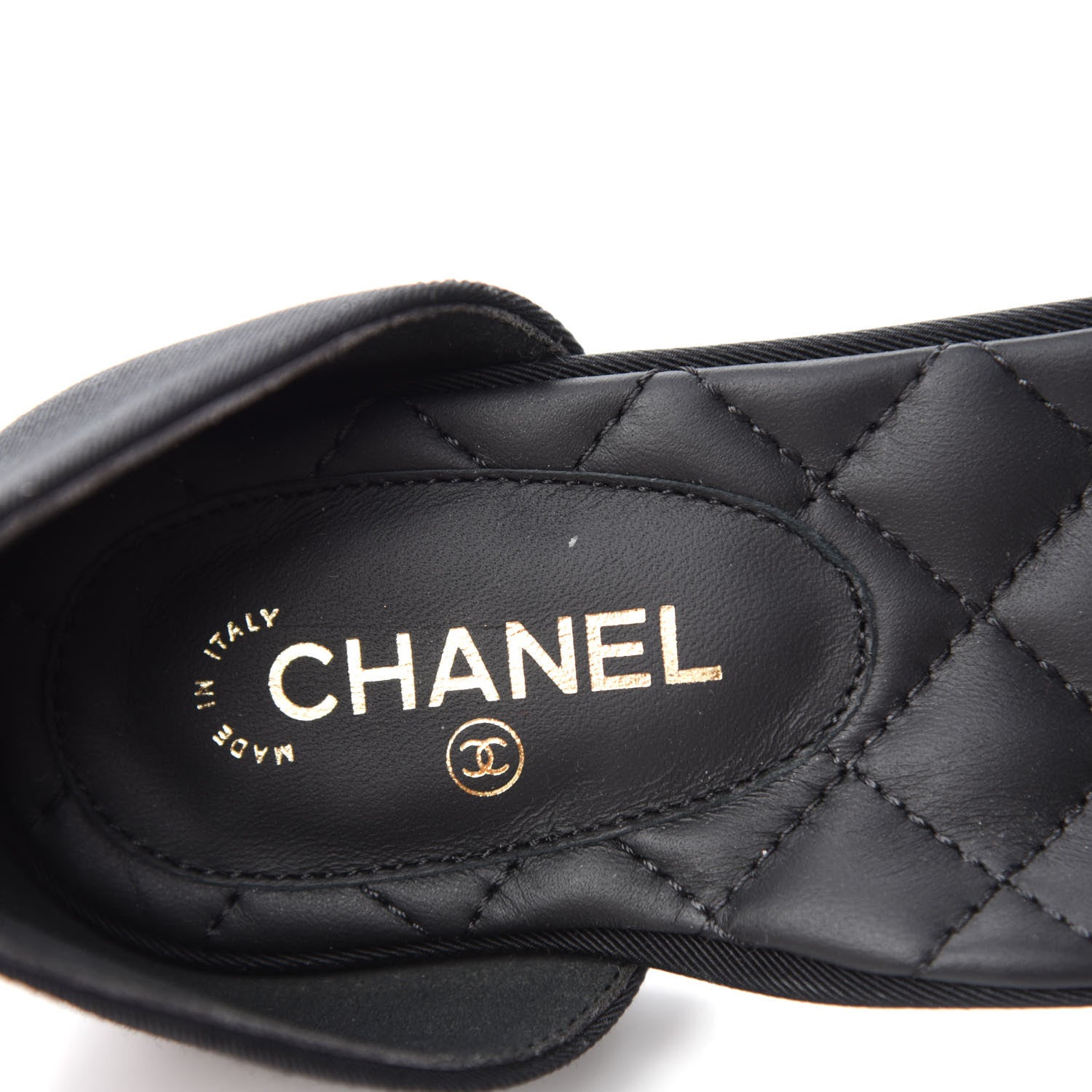 Chanel Grosgrain Cap Toe CC Ankle Strap Sandals 36 Black 7 of 10