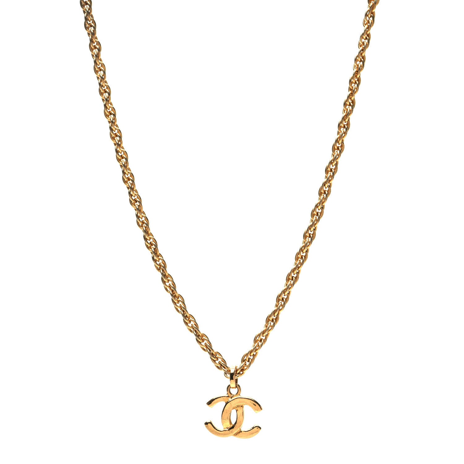 Chanel Metal CC Necklace Gold 1 of 5