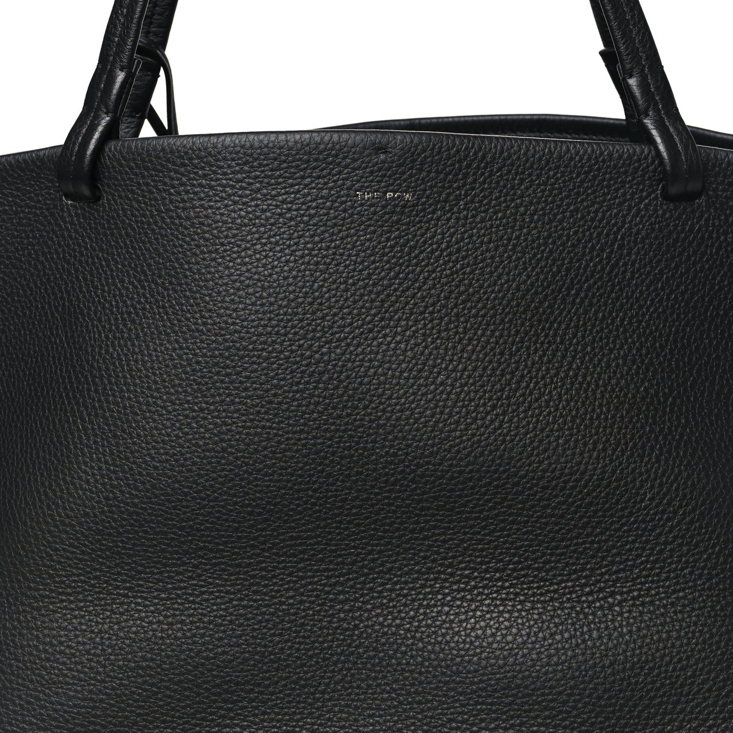 Grained Calfskin Park Tote Three Black