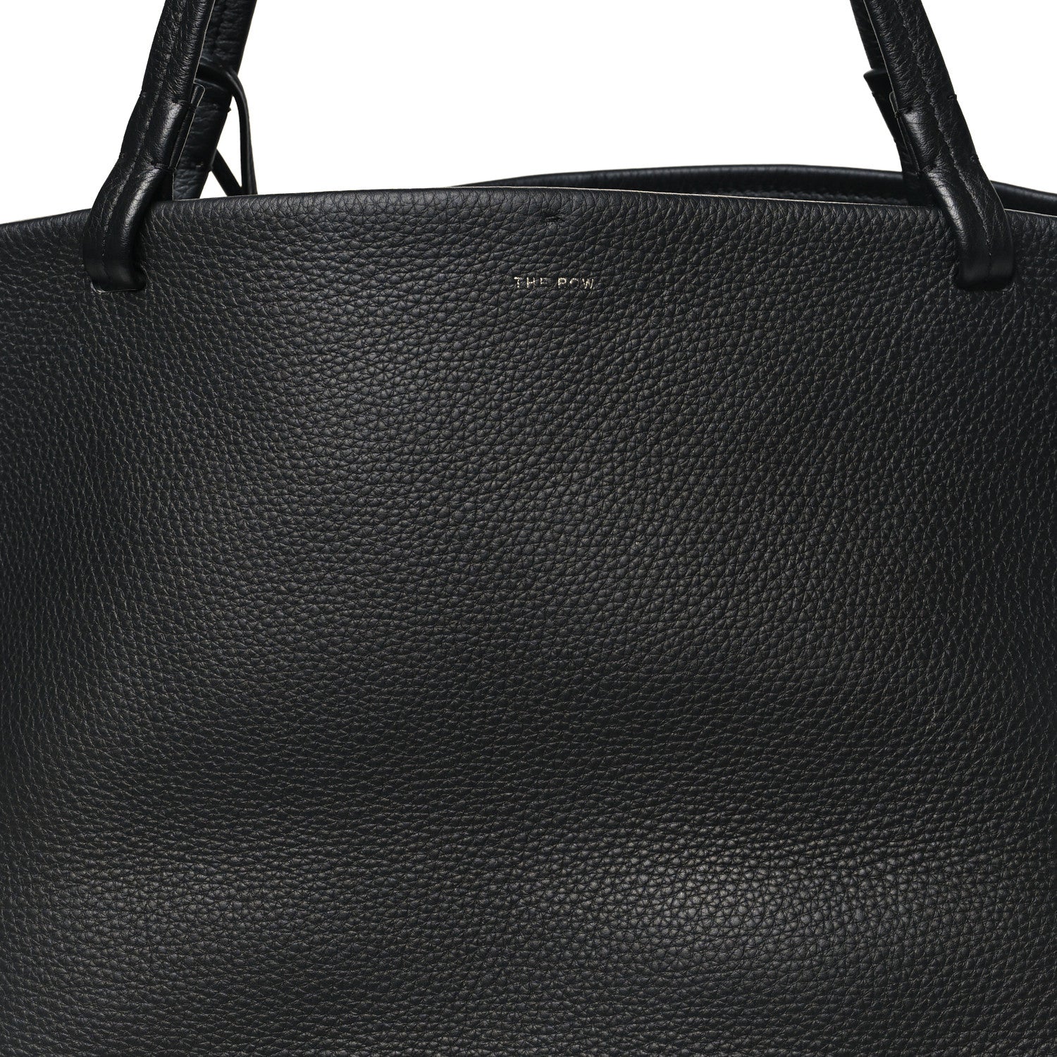 The Row Grained Calfskin Park Tote Three Black 9 of 11