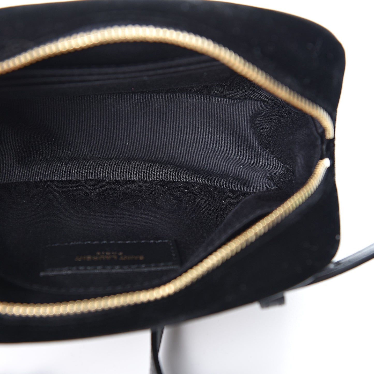 Velour Matelasse Monogram Lou Belt Bag Black