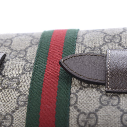 Gucci GG Supreme Monogram Web Small Ophidia Belt Bag 85 34 Dark Brown 9 of 11