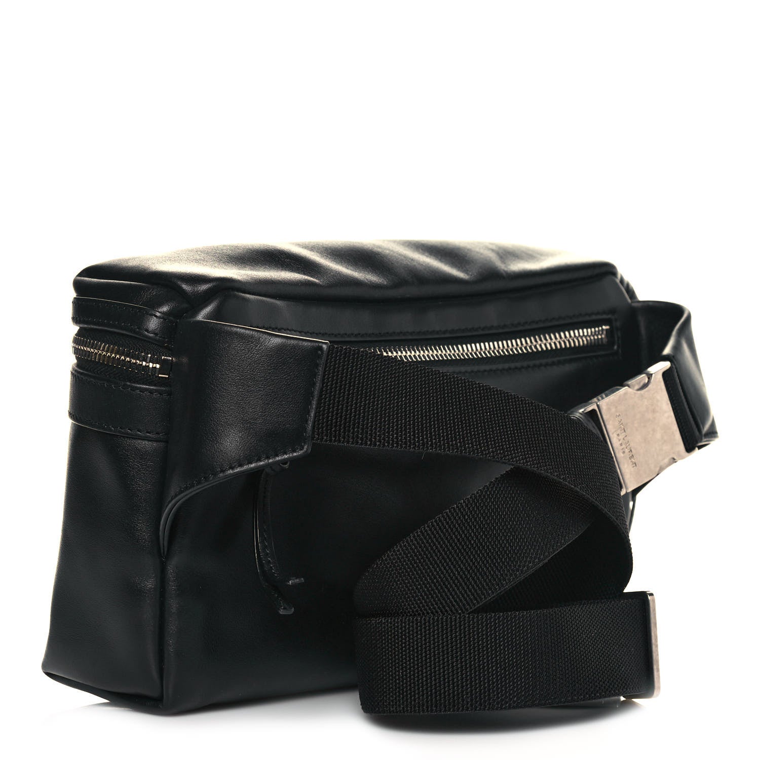 Saint Laurent Calfskin City Belt Bag Black 3 of 12