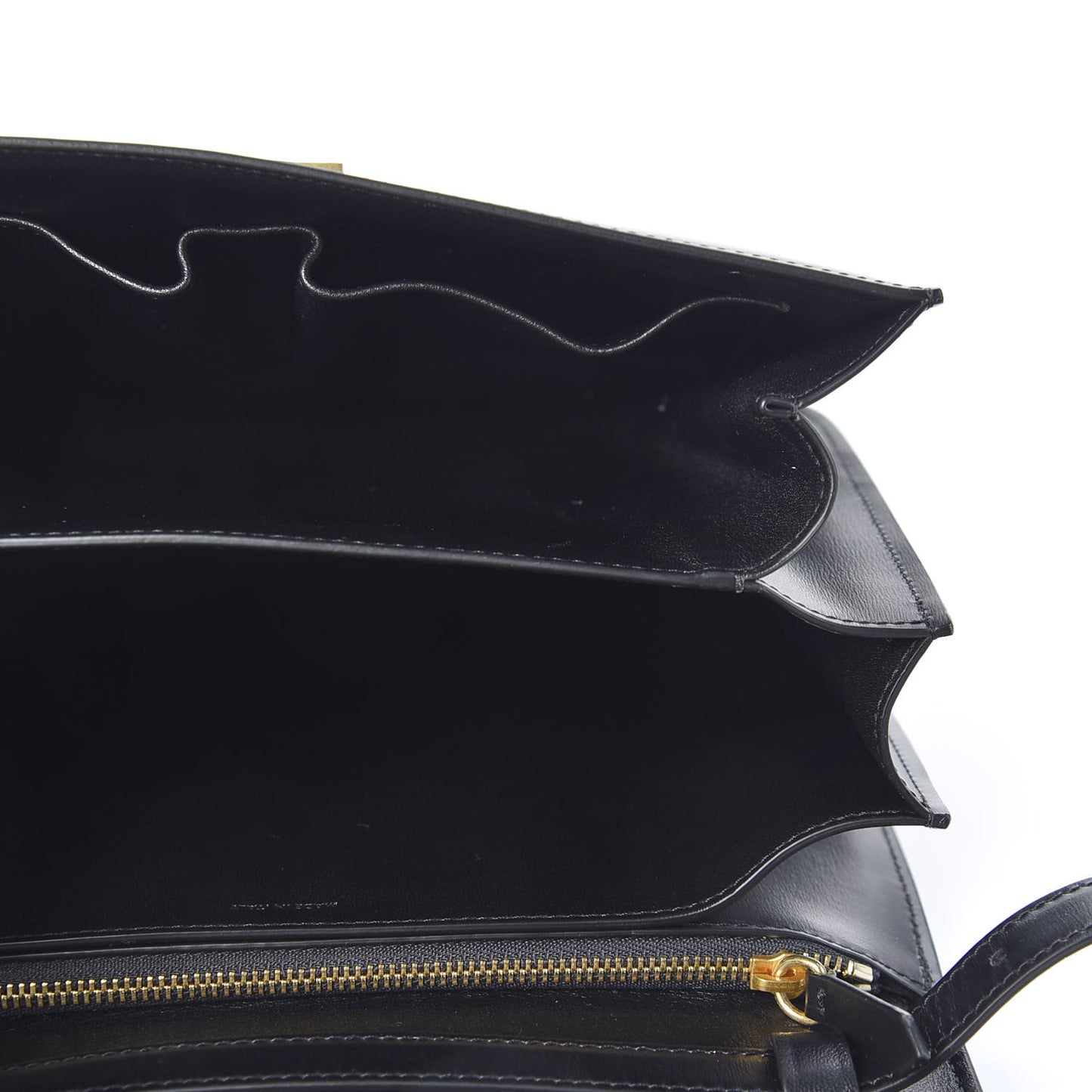 Box Calfskin Medium Classic Box Flap Bag Black
