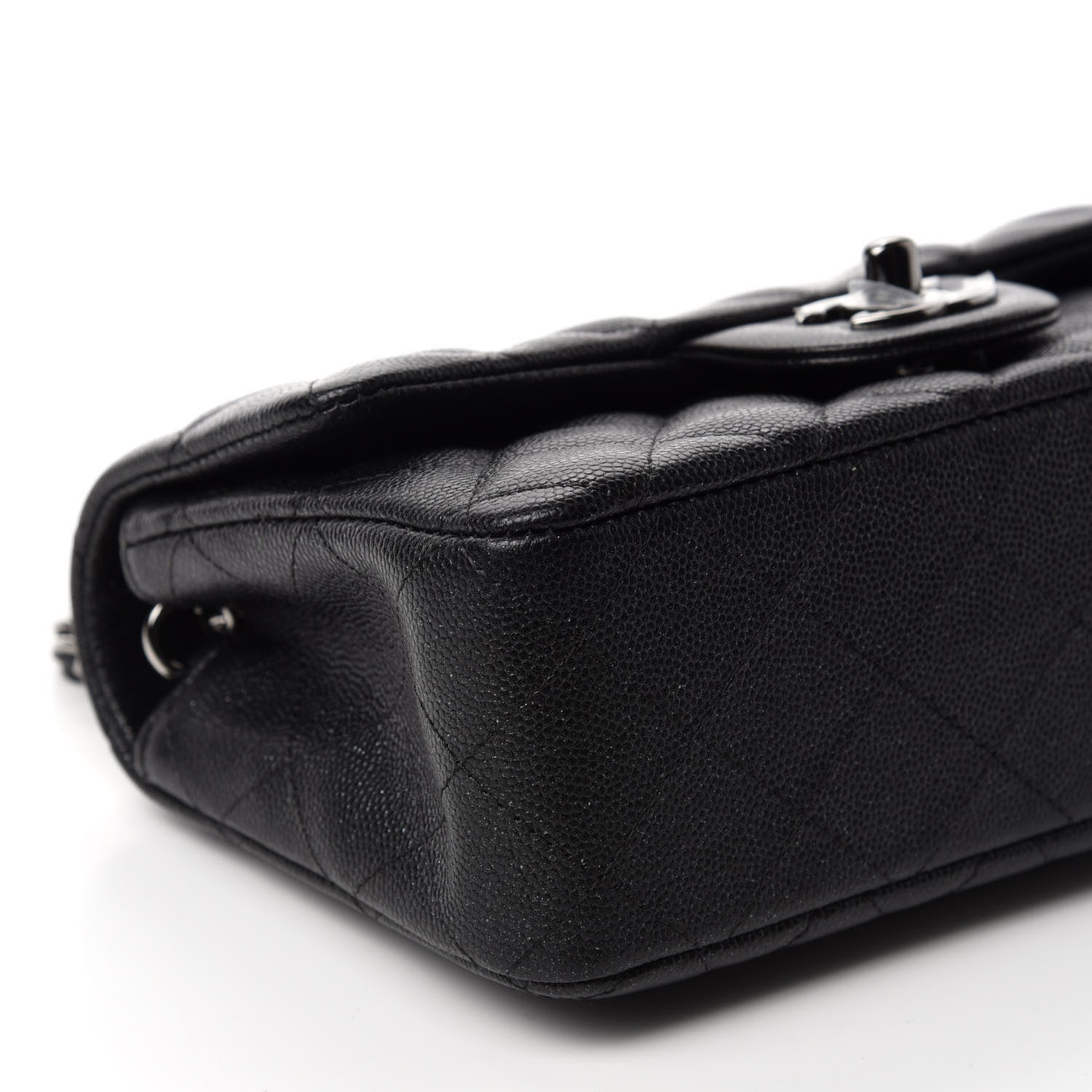 Chanel Caviar Quilted Mini Rectangular Flap Black 6 of 13