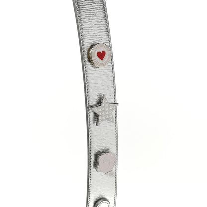 Christian Dior Metallic Grained Calfskin Cannage Small Lucky Badges My Lady Dior Silver 11 of 11