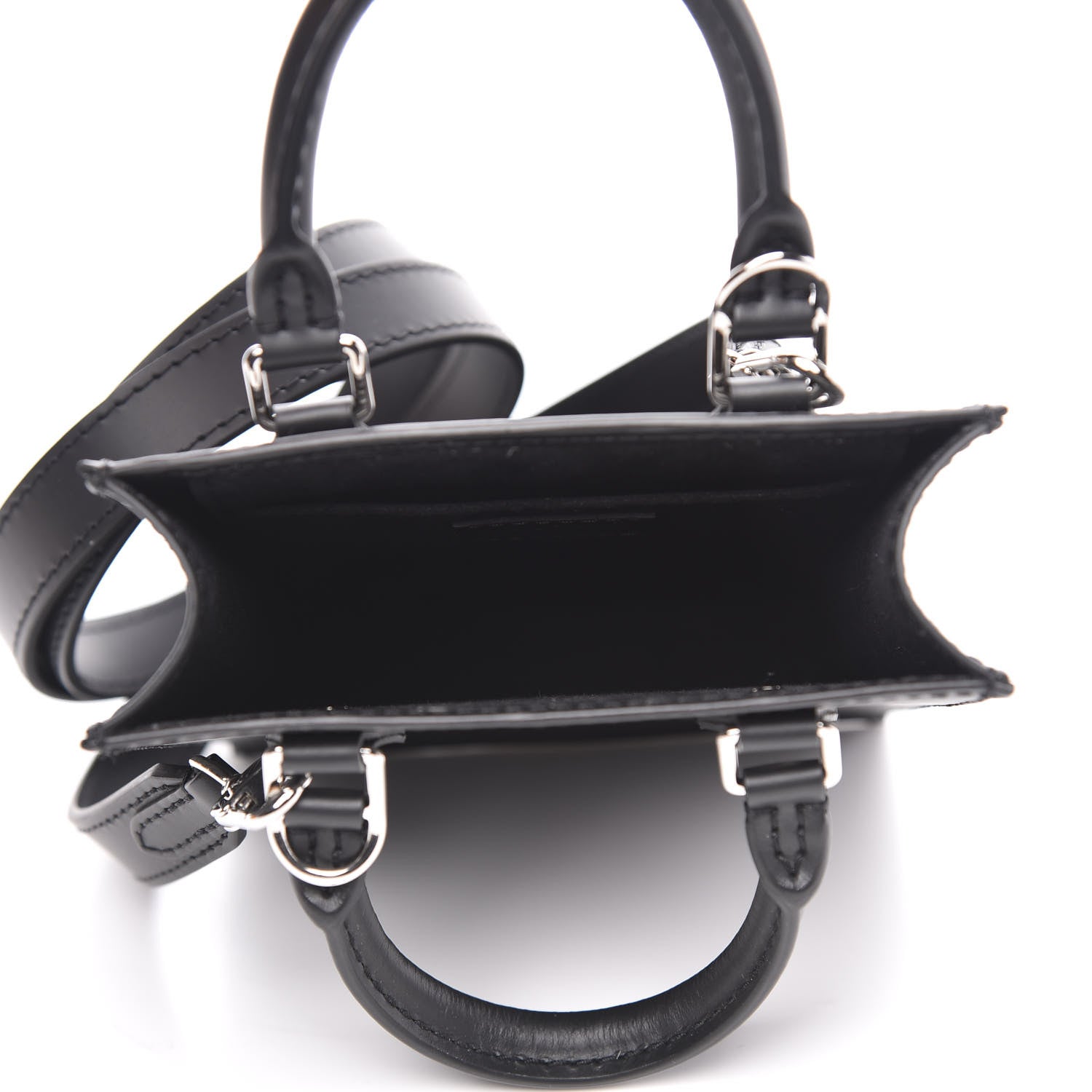 Louis Vuitton Epi Petit Sac Plat Black 5 of 9