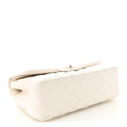 Chanel Caviar Quilted Jumbo Double Flap White 4 of 11