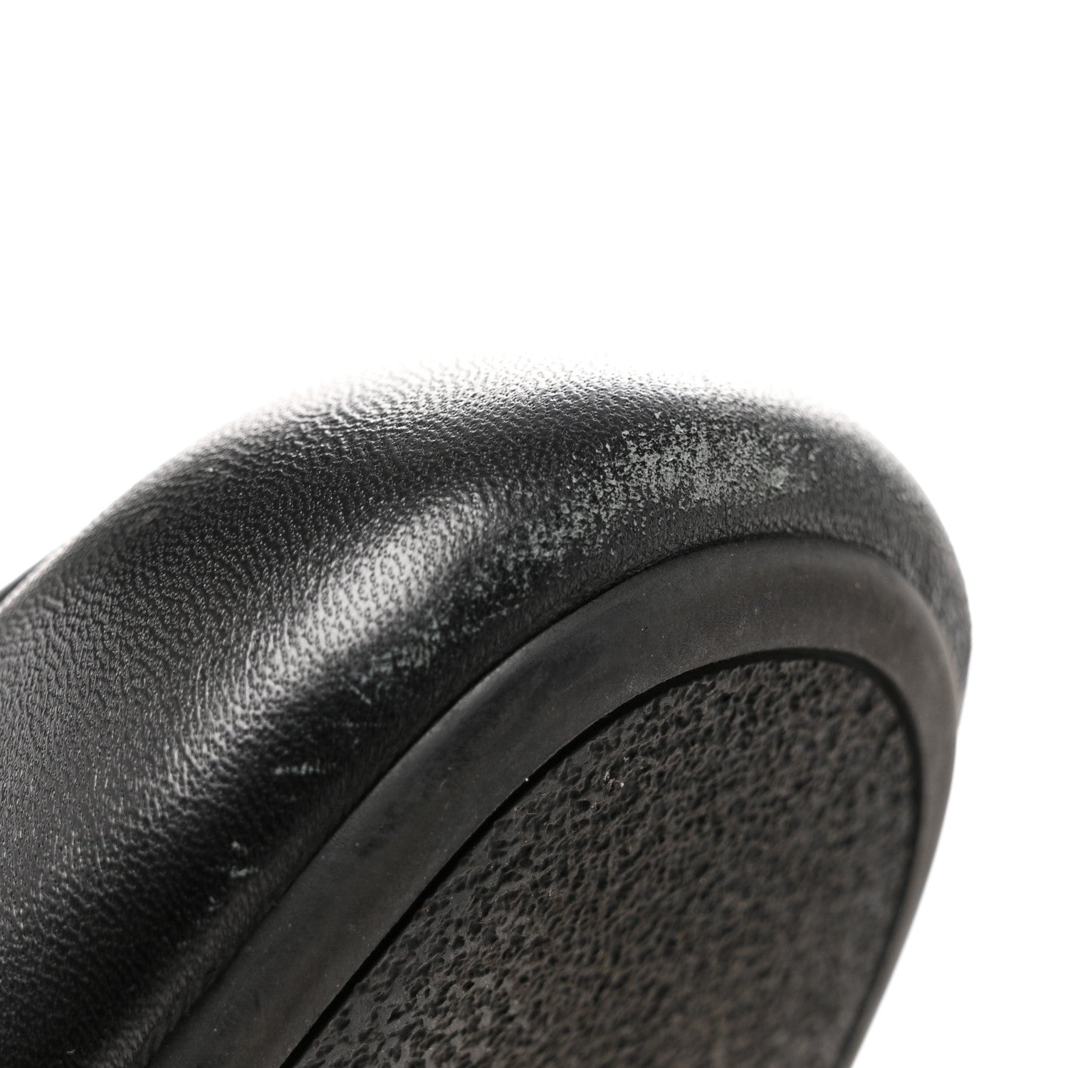 Prada Nappa Soft Padded Metal Triangle Logo Lug Sole 20mm Mules 38.5 Black 11 of 11