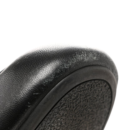 Prada Nappa Soft Padded Metal Triangle Logo Lug Sole 20mm Mules 38.5 Black 11 of 11