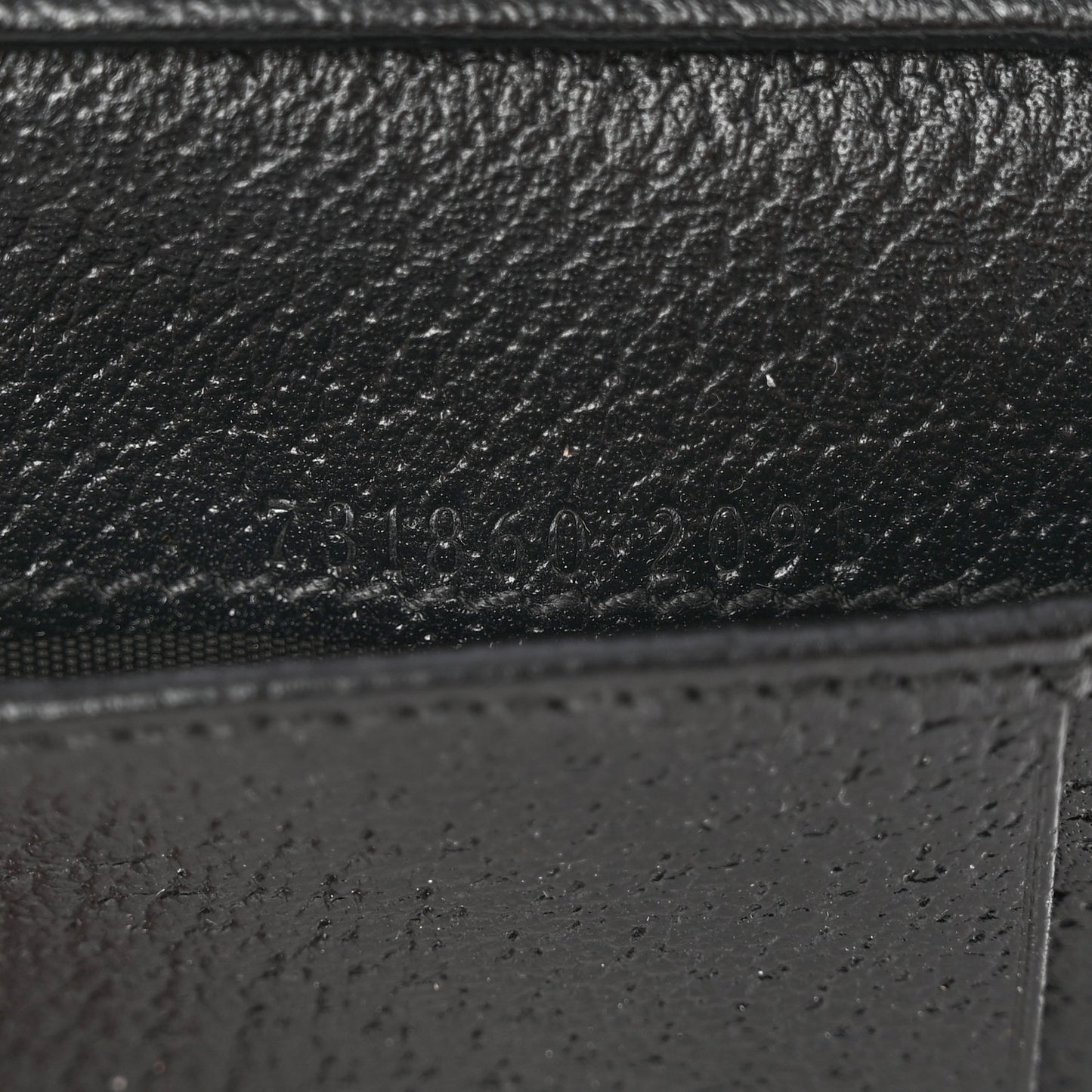 Textured Dollar Calfskin Horsebit Card Holder Black