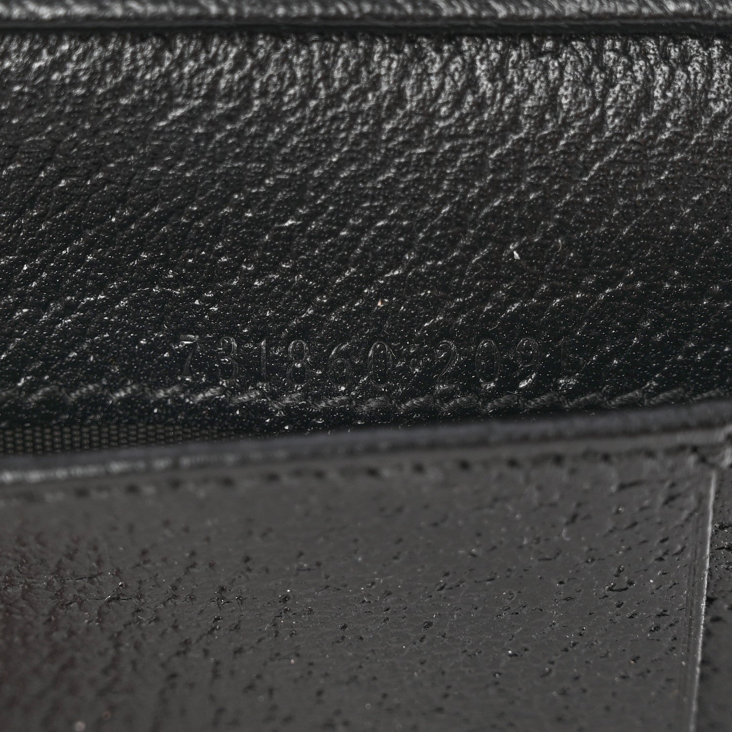 Gucci Textured Dollar Calfskin Horsebit Card Holder Black 7 of 7