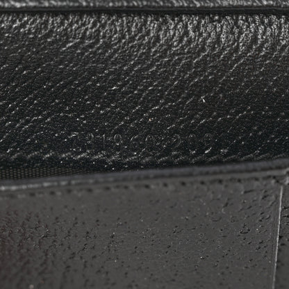 Gucci Textured Dollar Calfskin Horsebit Card Holder Black 7 of 7