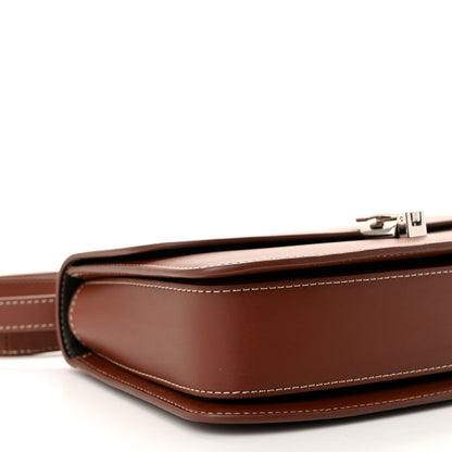 The Row Polished Saddle Calfskin The Sofia 8.75 Crossbody Cherry Wood 8 of 9