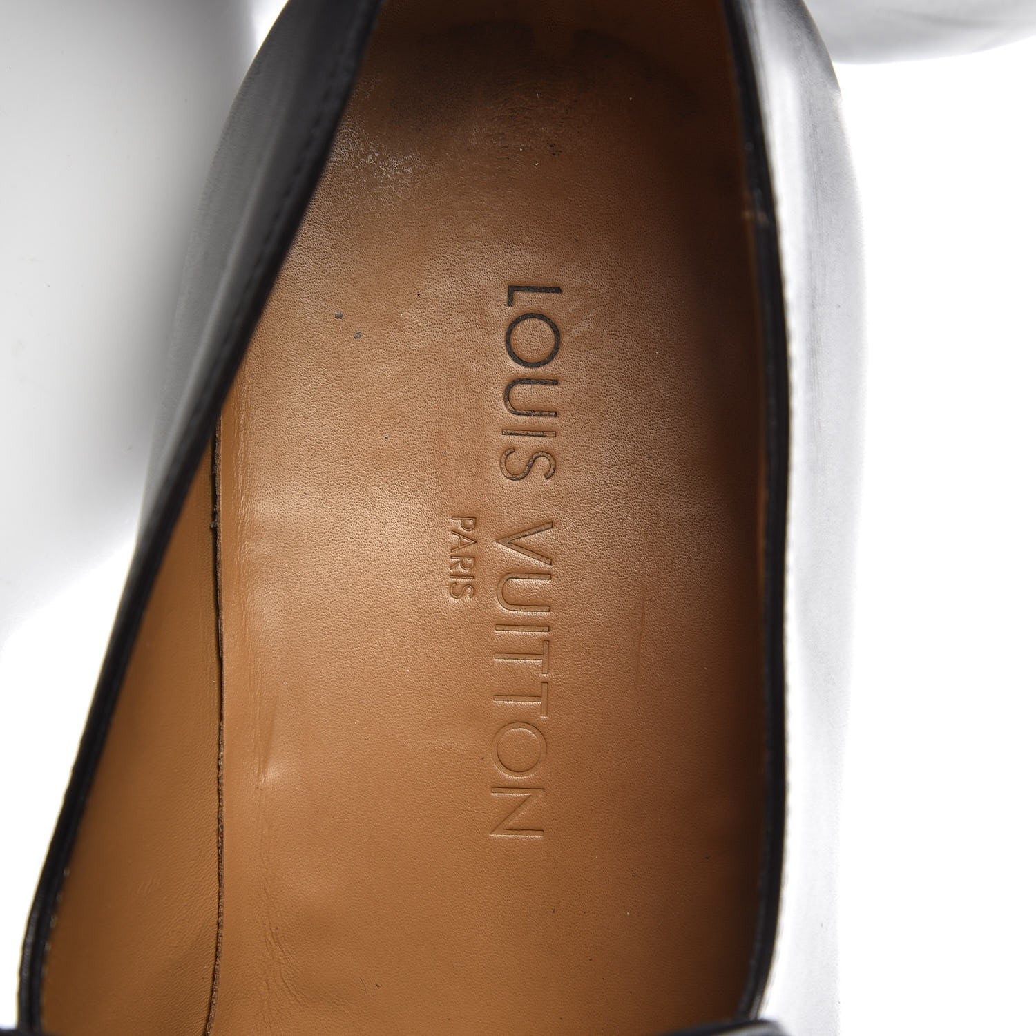 Louis Vuitton Mens Calfskin Loafers 10.5 Black 9 of 19