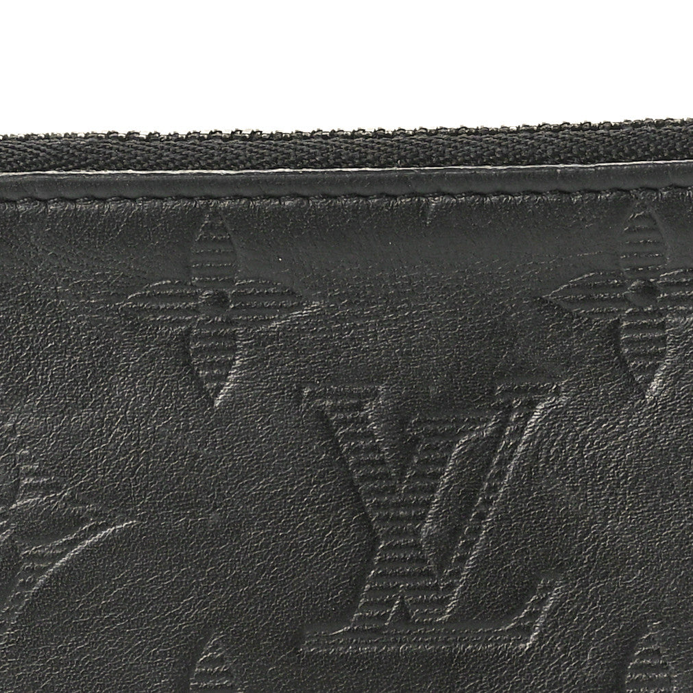 Louis Vuitton Calfskin Monogram Shadow Key Pouch Black 7 of 7