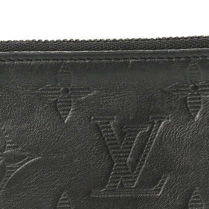 Louis Vuitton Calfskin Monogram Shadow Key Pouch Black 7 of 7