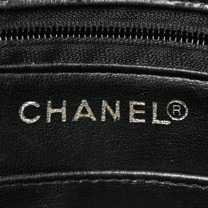 Chanel Lambskin Surpique Chevron Small Tote Black 6 of 14
