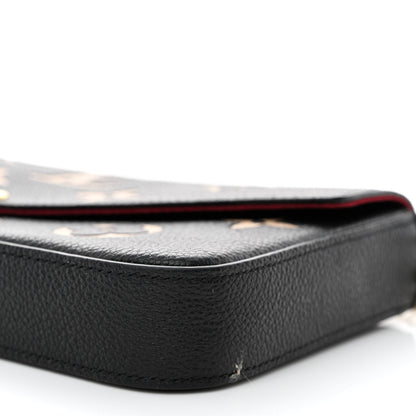 Louis Vuitton Empreinte Monogram Giant Felicie Pochette Black Beige 9 of 13