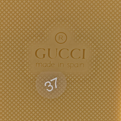 Gucci New Denim GG Monogram Pilar Ankle Wrap Espadrille Wedge Sandals 37 Light Blue 7 of 11