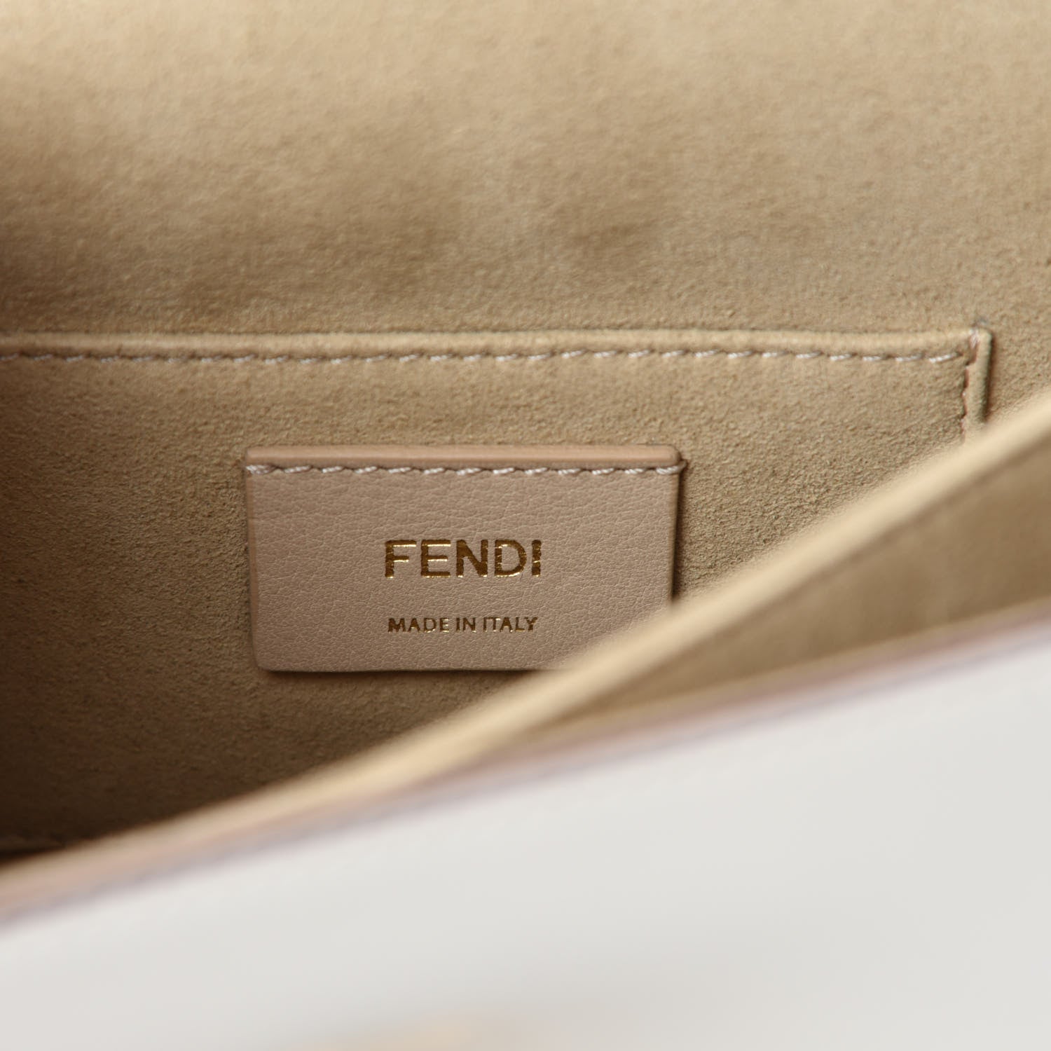 Fendi Vitello Liberty Scalloped Studded Small Kan I Shoulder Bag Camelia 9 of 11